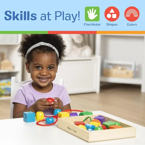 Vista 5 de Set de cuentas Melissa & Doug, con 30 cuentas y 2 cordones