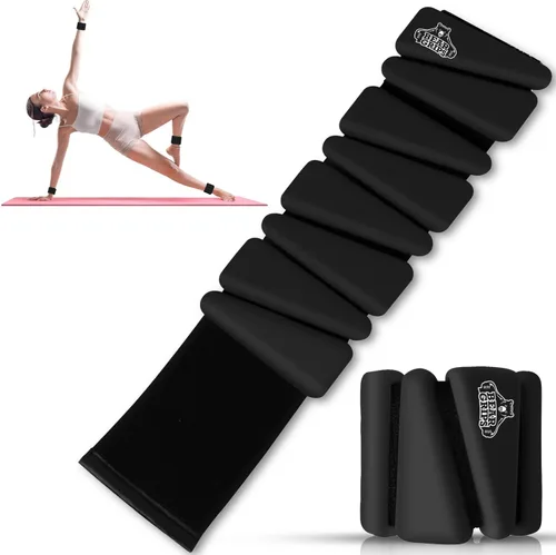 Vista 8 de Bear Grips Pesas de muñeca y tobillo – Equipo de gimnasio en casa, correas de entrenamiento para hombres y mujeres, equipo de entrenamiento, pesas