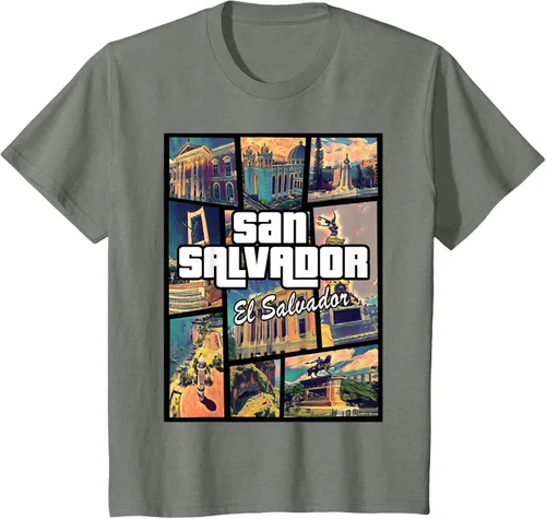 Vista 84 de Camiseta Orgullosa de San Salvador Capital El Salvador