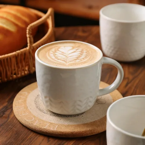 Vista 9 de 4 tazas de café hechas a mano de 11 oz
