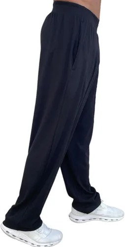 Vista 4 de Crazee Wear Pantalones de ajuste relajado California sólidonegro