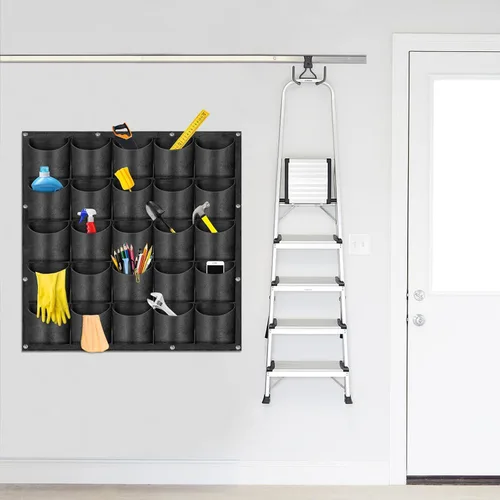 Vista 5 de Macetas colgantes mejoradas para transformar tu espacio, un paquete de 25 macetas verticales de pared de jardín
