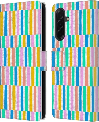 Vista 177 de Head Case Designs Officially Licensed Ninola Brushstrokes Multi Colorful Leather Wallet Case Compatible with Samsung Galaxy A07 4G