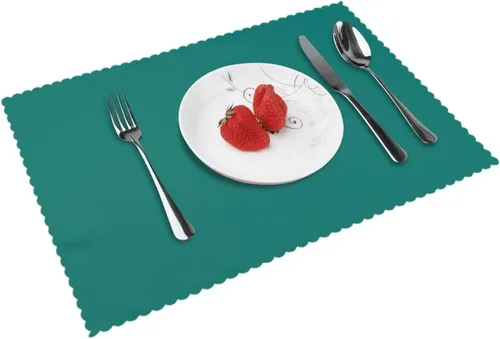 Vista 17 de Rectangular Placemats Set of 4, Heat Resistant Cartoon Banana Printed Kitchen Dining Table Mats