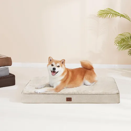 Vista 9 de EHEYCIGA Cama ortopédica de espuma viscoelástica para perros de 30 x 20 pulgadas, cama impermeable para mascotas para perros medianos, alfombrilla