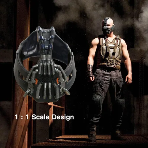 Vista 3 de Máscara Bane de The Dark Knight Rises, accesorios de disfraz de cosplay para hombres adultos