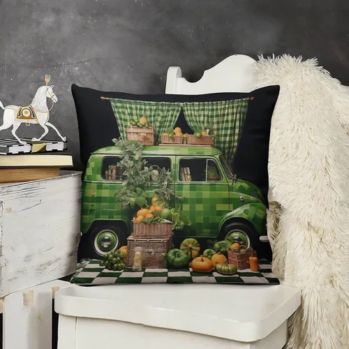 Vista 16 de Funda de cojín de terciopelo verde con diseño de trébol de granja, fundas decorativas para sala de estar, fundas de almohada cuadradas decorativas