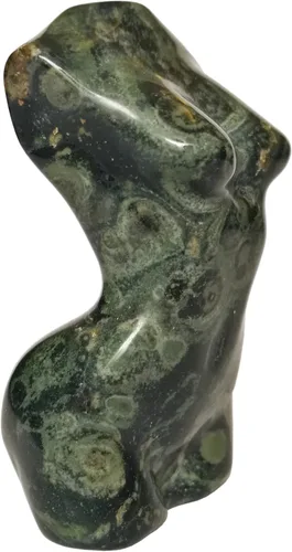 Vista 19 de Escultura de figura de cristal curativo de piedra de sangre africana, escultura de 2 pulgadas de tallado de piedra de palma de bolsillo