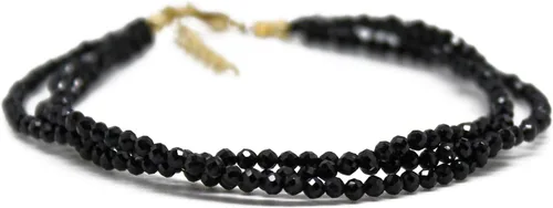 Vista 59 de Gempires - Pulseras de cuentas naturales de múltiples hebras, ligeras, hechas a mano, hipoalergénicas, de 8 pulgadas, chapadas en oro, elegantes