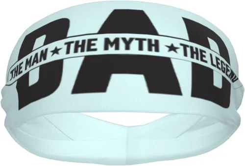 Vista 4 de Dad The Man The Myth The Legend Headband for Men Women Sports Sweatband for Fitness Exercise Moisture Wicking Running Yoga Hairbands