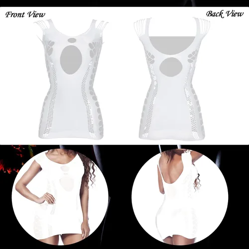 Vista 3 de 12 piezas de lencería de malla para mujer babydoll de encaje lencería para mujer