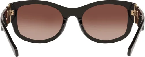 Vista 4 de Versace Gafas de sol para mujer marco negro lentes degradados de color marrón clarooscuro 2165in