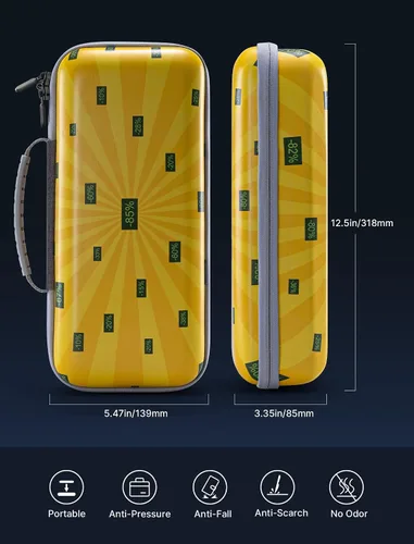 Vista 8 de JSAUX Funda de transporte compatible con la cubierta de vapor funda rígida protectora de transporte con adaptador de CA integrado almacenamiento