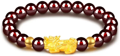 Vista 7 de 3 pulseras Feng Shui Pixiu de la buena suerte para mujeres y hombres, juego de pulseras de la suerte que atraen riqueza, dinero y fortuna, piedras