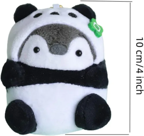 Vista 7 de Lindo llavero de pingüino Kawaii con diseño de pingüino de peluche para hombres, mujeres, niños. Colgantes de mochila..