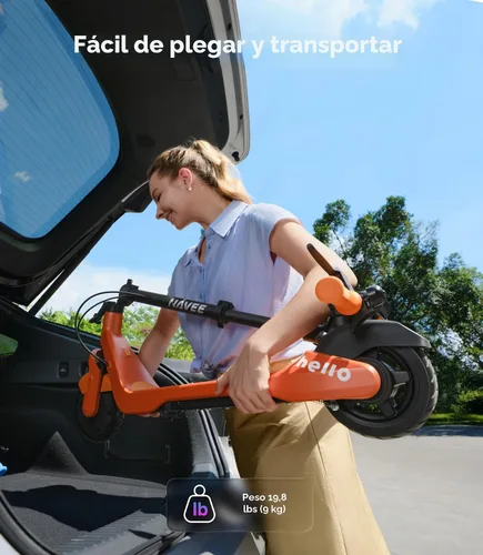 Vista 9 de NAVEE K100 Max/K100 Pro/K100 Electric Scooter for Kids, Adjustable Handlebar/Speed, Digital Pet, Safe Brake, RGB Lights, Lightweight, Riders Up to