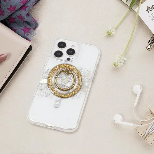 Vista 7 de Anillo magnético para teléfono MagSafe Grip [Super Magnet] StylishTwinkle Design Soporte de anillo Soporte de anillo Magsafe Pop Socket (dorado)