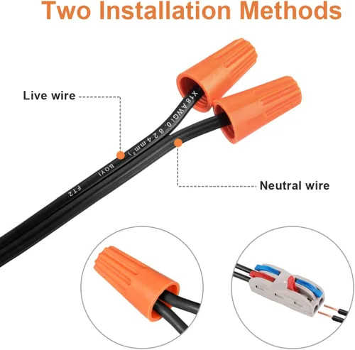 Vista 4 de Gladfresit - Cable de lámpara con interruptor de botón, enchufe de cable negro, extremos pelados listos para cableado Gladfresit, 6 pies