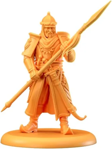 Vista 6 de CMON Una canción de hielo y fuego juego de miniaturas de mesa Martell Spearmen Unit Box – Elite Defenders of Sunspear, juego de estrategia