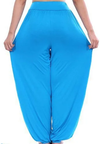 Vista 21 de Pantalones de algodón modal para mujer de AvaCostume, pantalones suaves para practicar yoga o deportes.