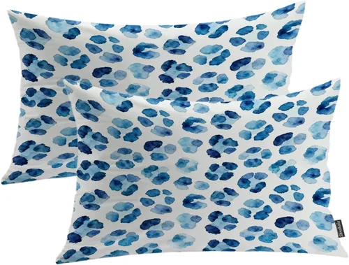 Vista 24 de Shrahala Abstract Art Modern Aesthetic Decorative Pillow Covers, Fluid Forms Minimalist Throw Pillow Cover Blended Hidden Zipper Cushion Cases for