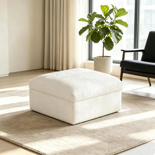 Vista 18 de Sofás modulares de pana otomana de 28.74 pulgadas para sala de estar, taburetes de sofá sin hueso, no requiere montaje, sofá profundo en una caja