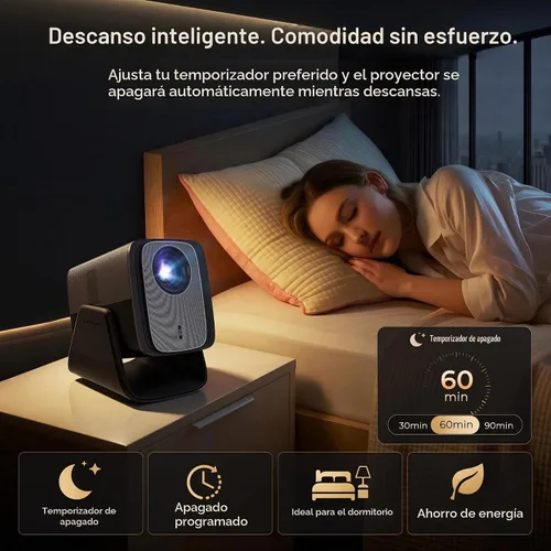 Vista 9 de 1200 ANSI Google TV-Licensed Projector, 4K/8K Input Support, Dual 36W Dolby