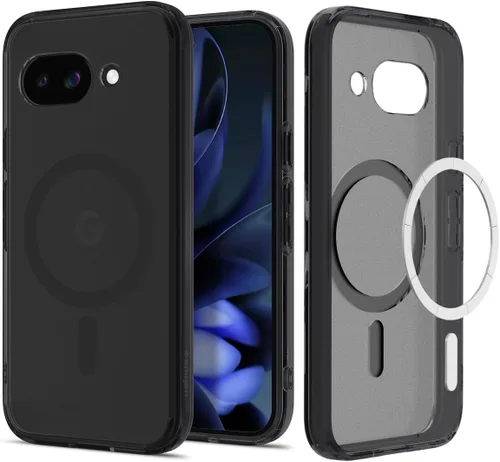 Vista 29 de Spigen Carcasa ultra híbrida para Pixel 8a, transparente Anti-Yellowing Resin, Air Cushion Technology, Military-Grade Drop Protection, Raised