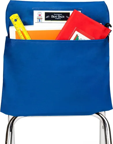 Vista 16 de Seat Sack 30112 bolsillo de almacenamiento, estándar, grado Pre K – 12 pulgadas, pequeño, color negro