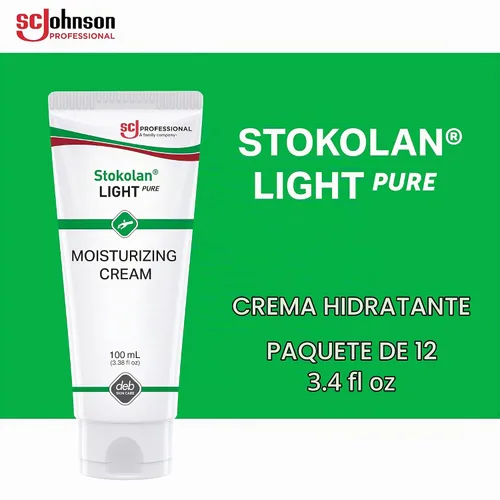 Vista 2 de SC Johnson Professional STOKOLAN Light Pure - Crema de manos para posttrabajo, 3.4 fl oz, 3.3814 onzas líquidas (paquete de 12)