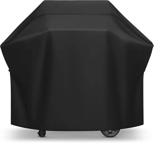 Vista 8 de Arcedo Cubierta pequeña para parrilla de 32 pulgadas, resistente al agua, 2 quemadores, para barbacoa de gas, para exteriores, compatible con Weber