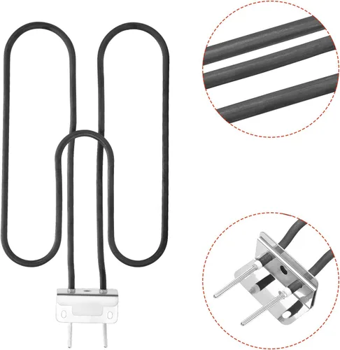 Vista 6 de Stanbroil Repuesto de elemento calefactor para parrilla Weber Q140, Q1400, pieza de elemento calefactor eléctrico para Weber 80342, 80343, 65620