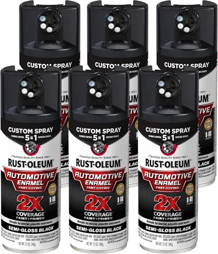 Vista 15 de Rust-Oleum 2X pintura en aerosol personalizada de esmalte automotriz 5 en 1, 12 onzas, claro brillante Brillo Transparente