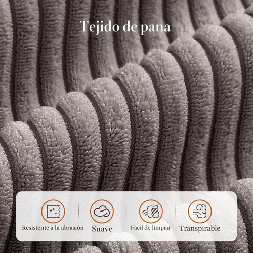Vista 6 de Vesgantti Sofá Seccional Reclinable de 88.4" con Cama Extraíble, Sofá Seccional Modular en Forma de L de 5 Plazas con Almacenamiento, Cómodo Sofá