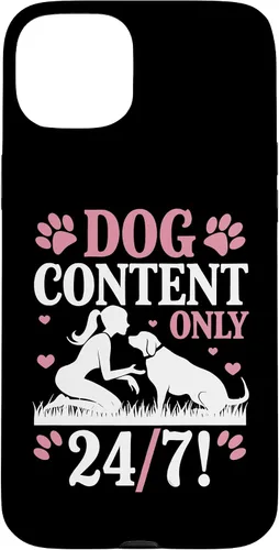 Vista 9 de Dog Content Only 24 7 Dog Mom Puppy Lover Hearts Case for iPhone 17