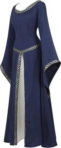 Vista 73 de Kranchungel - Vestidos renacentistas de estilo medieval/irlandés/campesino para mujer; disfraz de hada, para bailes
