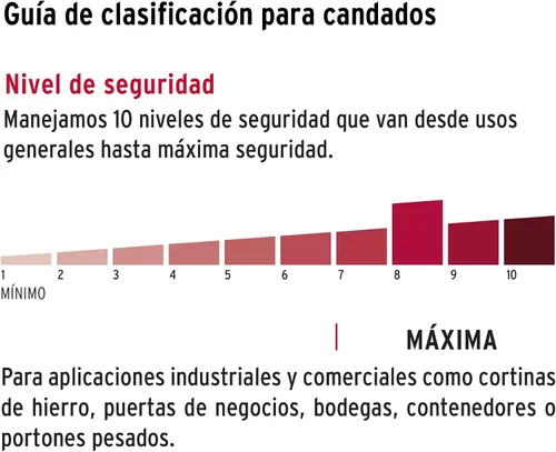 Vista 4 de Cerradura antipalanca, 2.953 in, llave tradicional de cuerpo de latón