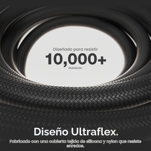 Vista 5 de NOCO XGrid XC1: Cable USB-C a USB-C de 240W – Cable de carga rápida tipo C, certificado USB-IF, chip inteligente E-Marker, datos de 480Mbps, nylon