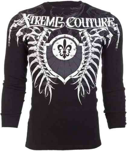 Vista 2 de Xtreme Couture by Affliction Camisa térmica de manga larga para hombre VERTEBRAE