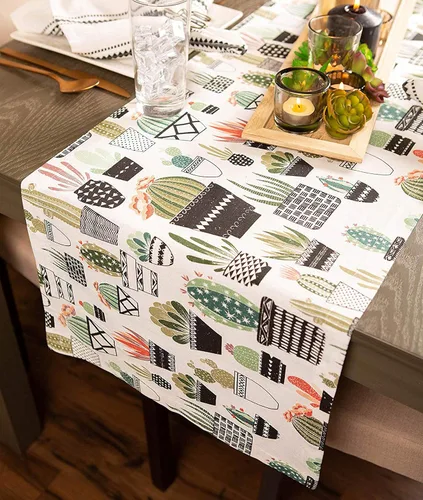 Vista 5 de DII Urban Cactus Kitchen Collection, camino de mesa, 14x108