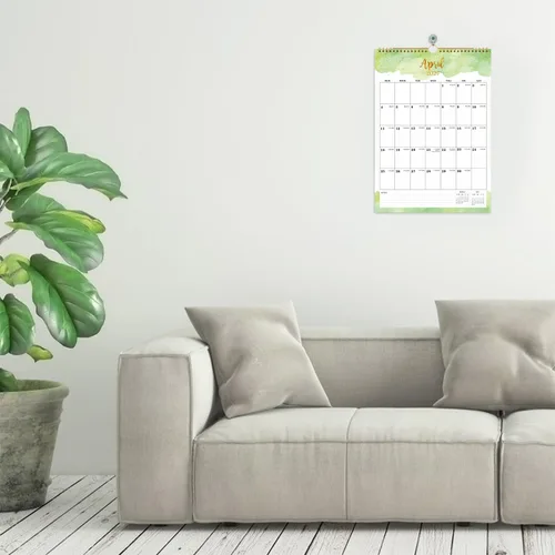 Vista 6 de Calendario 2026 – Calendario de pared 2026 – Calendario grande 2026, 12 x 17 pulgadas, enero 2026 – diciembre 2026, encuadernación de doble alambre