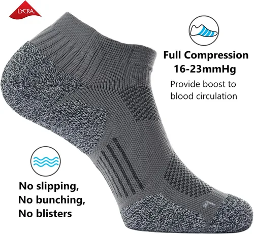 Vista 3 de CWVLC Paquete múltiple de calcetines deportivos de compresión acolchados unisex
