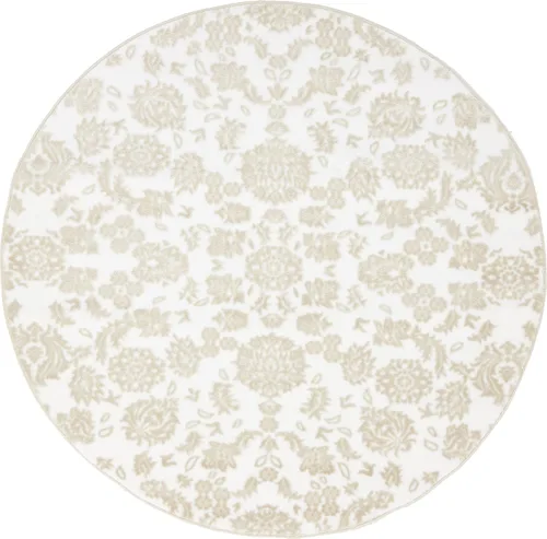 Vista 17 de Unique Loom Colección Rushmore Alfombra de Área - Taft (3' x 9' 10" Corredor, Blanco Nieve/Beige)