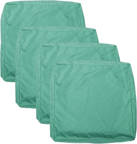 Vista 16 de Fundas de Cojines para Asientos de Patio, Fundas Deslizantes Lavables de Repuesto, Funda Impermeable para Cojín de Almohada de Silla de Muebles