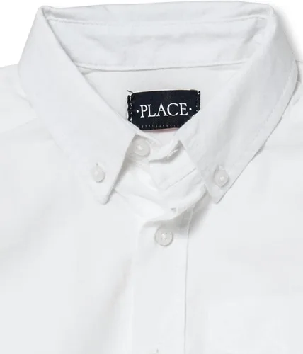 Vista 2 de The Children's Place Camisa Oxford de manga larga con cuello abotonado para niños