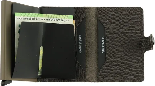 Vista 3 de Secrid Cartera delgada para hombre, piel auténtica, tarjetero RFID máximo 12 tarjetas