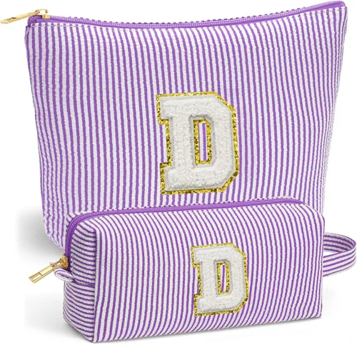 Vista 58 de Set de Bolsos de Maquillaje de Viaje - Bolso Inicial de Aseo de Viaje, Bolso de Cosméticos Portátil Bolso de Maquillaje de Viaje con Artículos Azul