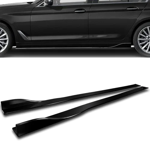 Vista 5 de Juego de 9 piezas de parachoques delantero y extensiones de falda lateral compatible con Dodge Charger SRT 2015-2021, alerón de parachoques