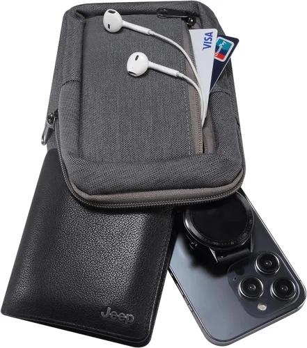 Vista 4 de MDJYMYZ Bolso bandolera bandolera, bolsa de hombro para teléfono celular, mochila para hombre y mujer, bolsa de pecho, cartera para teléfono