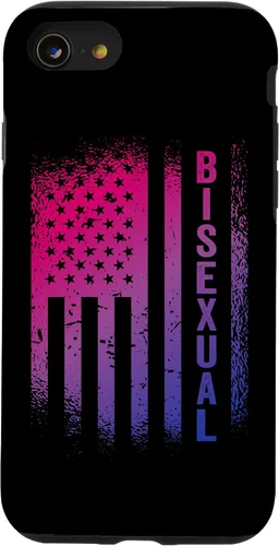 Vista 13 de Funda para iPhone 15 Bisexual Bandera Americana Patriótica Bi Pride 4 de julio